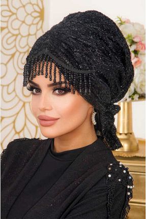 کلاه شنای حجاب مشکی زنانه Aişe Tesettür - کد 680422886