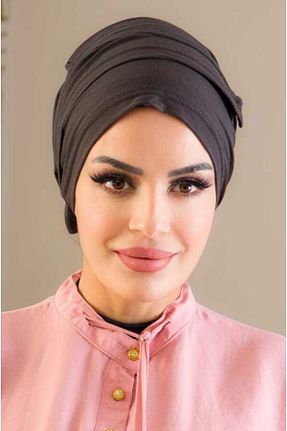 کلاه شنای حجاب طوسی زنانه Aişe Tesettür - کد 683946324