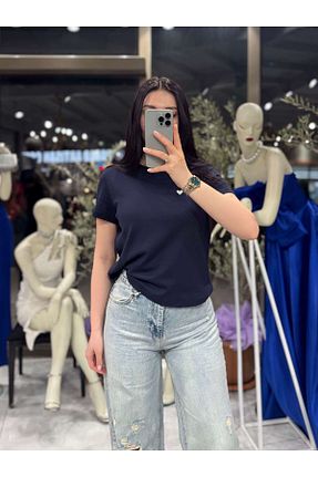 شلوار آبی زنانه پنبه ای missswans - کد 904644154