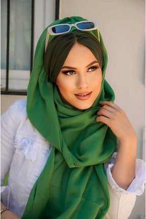 کلاه شنای حجاب سبز زنانه Aişe Tesettür - کد 746293145