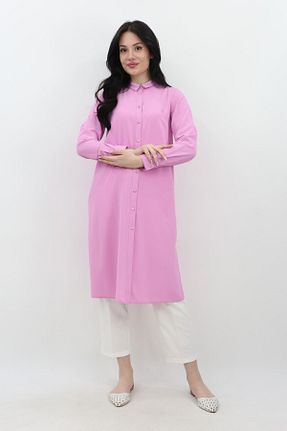 تونیک حجاب صورتی زنانه پلی استر Armine - کد 904641984