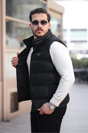 جلیقه مشکی مردانه اسلیم فیت ByTrend - کد 904647726