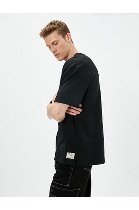 تیشرت مشکی مردانه Relaxed Koton - کد 742701745