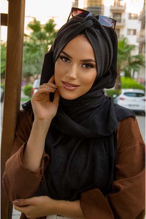 شال سفید زنانه پلی استر Aişe Tesettür - کد 47349039