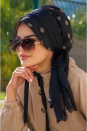 کلاه شنای حجاب مشکی زنانه Aişe Tesettür - کد 685451541