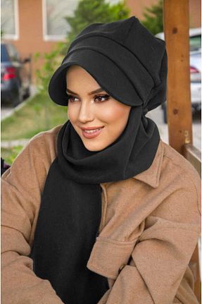 کلاه طوسی زنانه پشمی Aişe Tesettür - کد 681587093