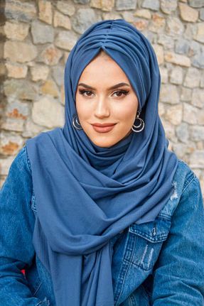 کلاه شنای حجاب سرمه ای زنانه Aişe Tesettür - کد 812616085