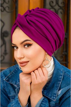 شال زرشکی زنانه پنبه پلی استر Aişe Tesettür - کد 815616073