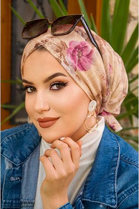 کلاه شنای حجاب قهوه ای زنانه Aişe Tesettür - کد 827153874