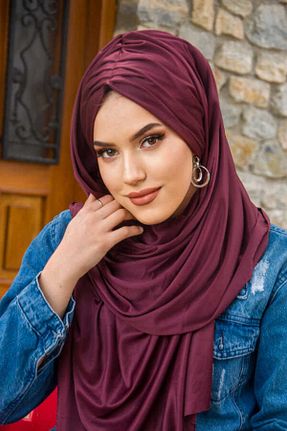 کلاه شنای حجاب زرشکی زنانه Aişe Tesettür - کد 808463862