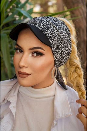 کلاه شنای حجاب مشکی زنانه Aişe Tesettür - کد 854055549