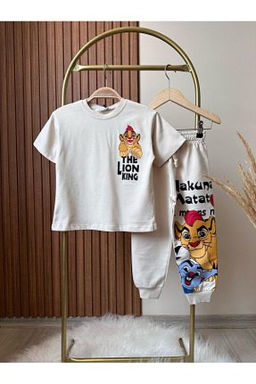 ست کرمکن اسپرت سفید بچه گانه %100 پنبه KidsSel - کد 906019278