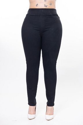 شلوار سایز بزرگ طوسی زنانه پنبه ای tarzımsüper - کد 904662530