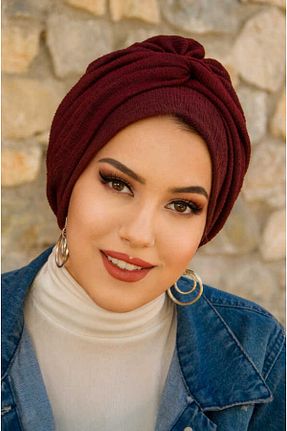 کلاه شنای حجاب زرشکی زنانه Aişe Tesettür - کد 807585862