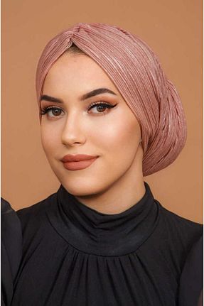 شال صورتی زنانه پنبه پلی استر Aişe Tesettür - کد 815617392