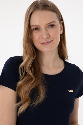 تیشرت سرمه ای زنانه Fitted U.S. Polo Assn. - کد 904665796