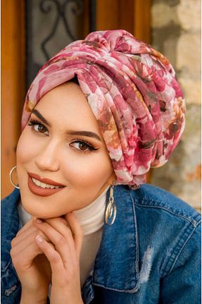 کلاه شنای حجاب صورتی زنانه Aişe Tesettür - کد 813004623