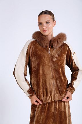 کاپشن قهوه ای زنانه Bomber Sassofono - کد 904658094