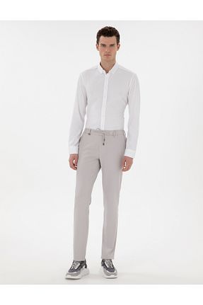 شلوار طوسی مردانه پارچه Pierre Cardin - کد 904671764