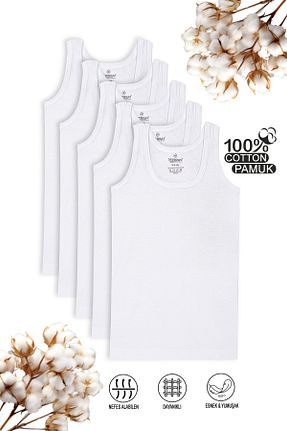 رکابی سفید بچه گانه پنبه ای ÖZKAN underwear - کد 985051