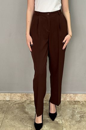 شلوار قهوه ای زنانه پلی استر Tam Moda - کد 904671840