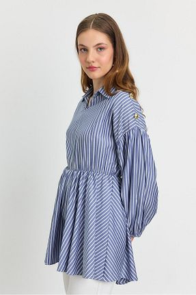 تونیک سرمه ای زنانه بافتنی Rays - کد 904684622