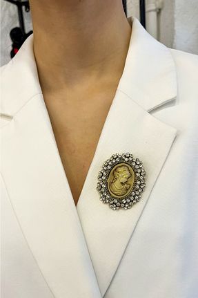 سنجاق سینه طلائی فلزی Modex - کد 890808470