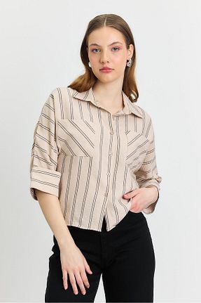 پیراهن بژ زنانه رگولار Rays - کد 904682285