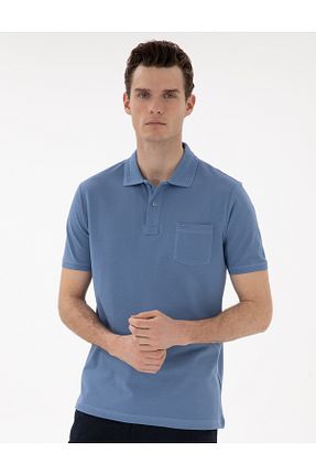 پولوشرت آبی مردانه %100 پنبه Pierre Cardin - کد 904690967