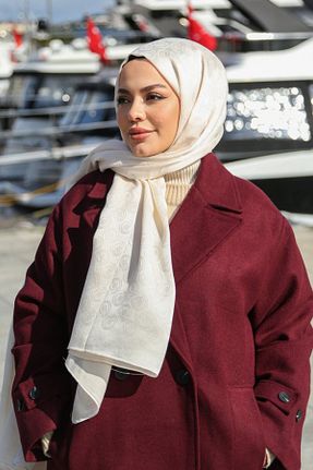 شال بژ زنانه پنبه ای Armine - کد 904690339