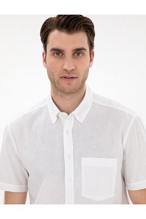 پیراهن سفید مردانه رگولار Pierre Cardin - کد 904696670