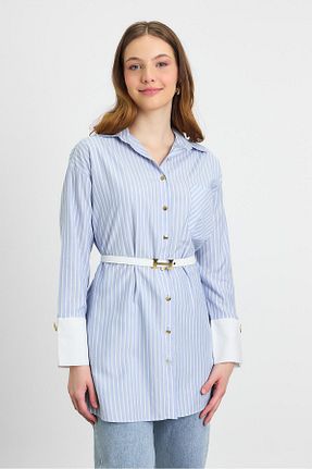 تونیک آبی زنانه بافتنی Rays - کد 904704160