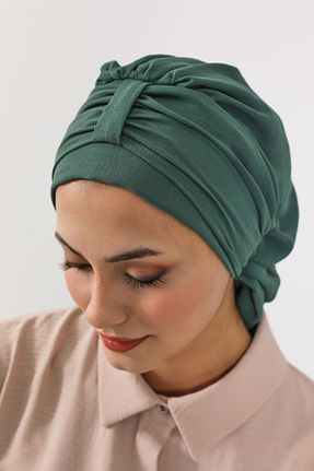شال سبز زنانه پلی استر Aisha