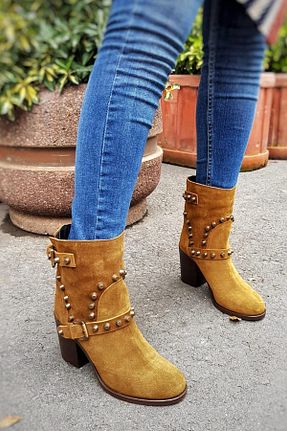 بوت / نیم بوت قهوه ای زنانه جیر trendytopuk - کد 46091279