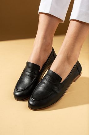 بابت مشکی زنانه چرم خالص Pembe Potin - کد 904712731