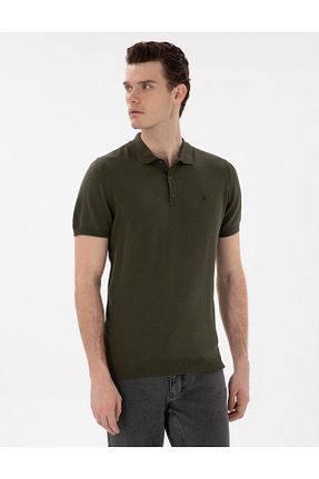 پولوشرت خاکی مردانه تریکو Pierre Cardin - کد 904717408