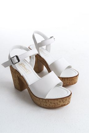 کفش پاشنه بلند پر سفید زنانه پاشنه متوسط (5-9 سانتی متر) Shoesers - کد 906121253