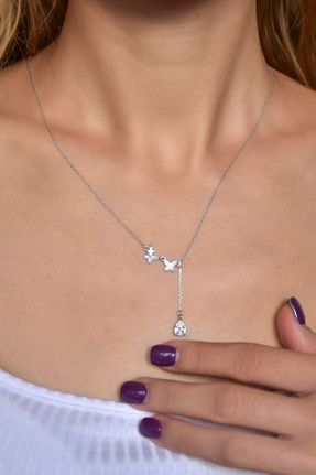 گردنبند نقره زنانه 925 عیار Papatya Silver - کد 144407398