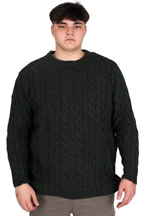 پلیور سایز بزرگ خاکی مردانه سایز بزرگ Modexl - کد 887519331