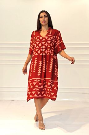 لباس قهوه ای زنانه بافتنی Keyifli Moda - کد 904722721