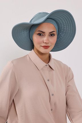 کلاه شنای حجاب فیروزه ای زنانه Aisha