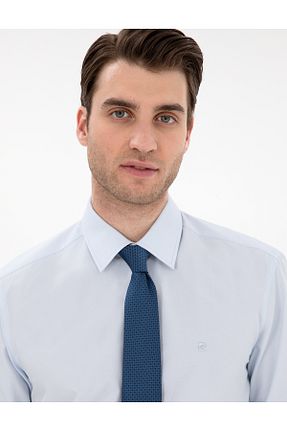 پیراهن آبی مردانه رگولار Pierre Cardin - کد 904715299