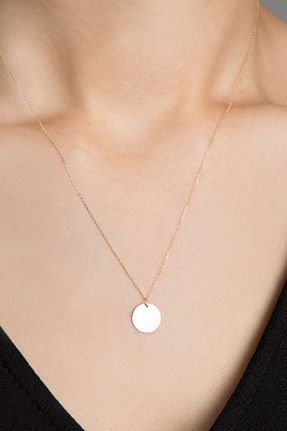 گردنبند نقره طلائی زنانه 925 عیار Papatya Silver - کد 46881798