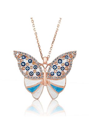 گردنبند نقره طلائی زنانه 925 عیار Papatya Silver - کد 34195202