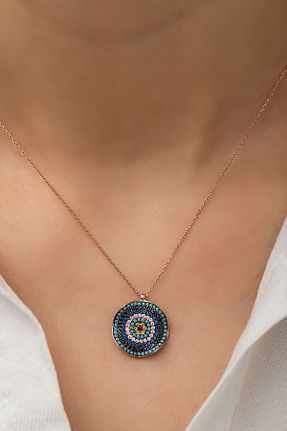 گردنبند نقره طلائی زنانه 925 عیار Papatya Silver - کد 42514471