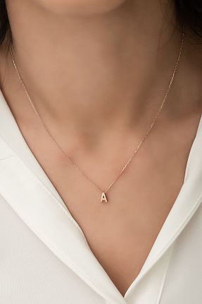 گردنبند نقره طلائی زنانه 925 عیار Papatya Silver - کد 32120559