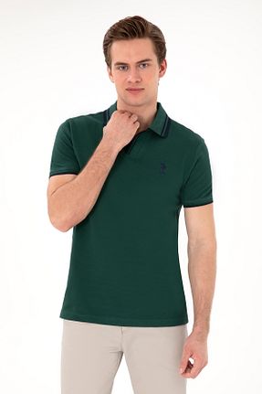 پولوشرت سبز مردانه پنبه ای U.S. Polo Assn. - کد 904826931