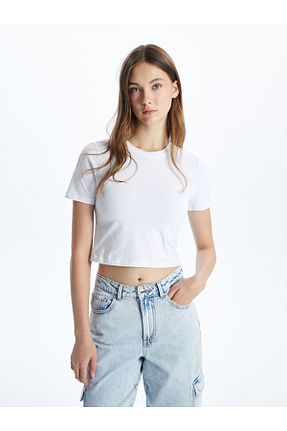 بلوز سفید زنانه ساده LC Waikiki - کد 924412649