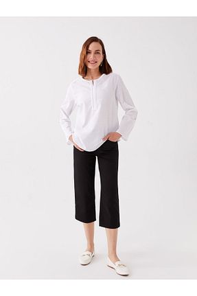 شلوارک و برمودا مشکی زنانه Relaxed LC Waikiki - کد 904819026