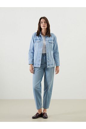 شلوار جین آبی زنانه پاچه ساده LC Waikiki - کد 921701952